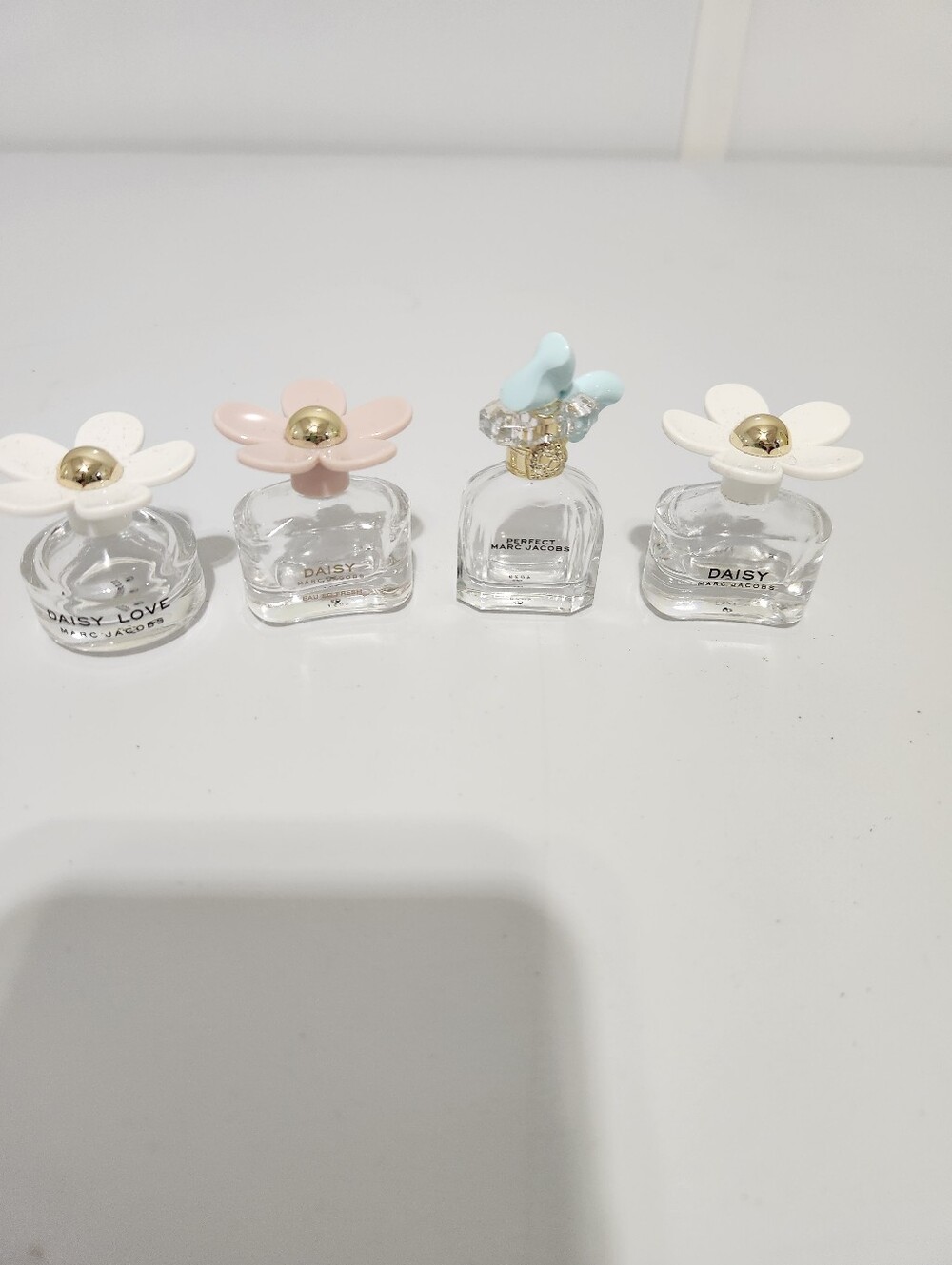 Marc Jacobs Daisy Mini Perfume Bottle Set - Pastel Floral Caps, Empty